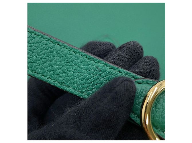 Piccola borsa a tracolla in pelle Gucci Jackie 1961 Verde - vista 13
