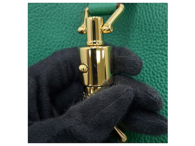 Piccola borsa a tracolla in pelle Gucci Jackie 1961 Verde - vista 14