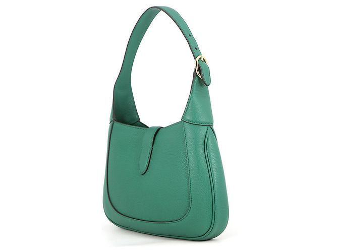 Piccola borsa a tracolla in pelle Gucci Jackie 1961 Verde - vista 2