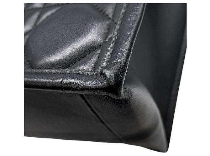 Borsa Christian Dior Macro Cannage in pelle nera Nero - vista 11