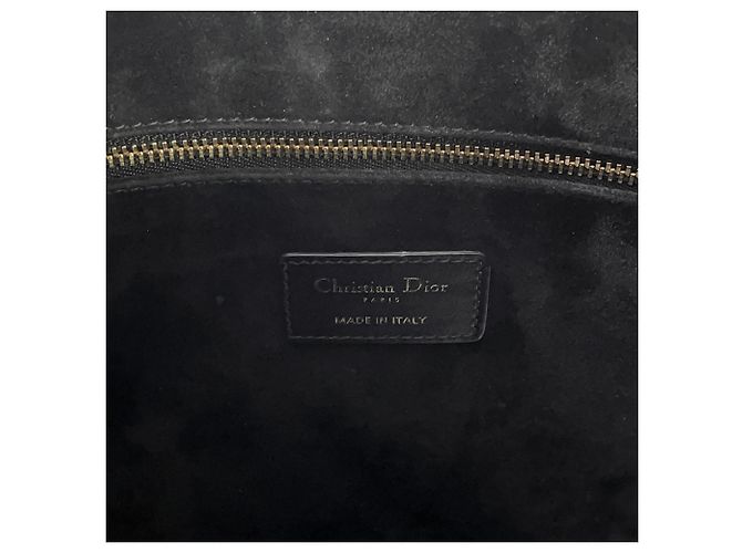Borsa Christian Dior Macro Cannage in pelle nera Nero - vista 17