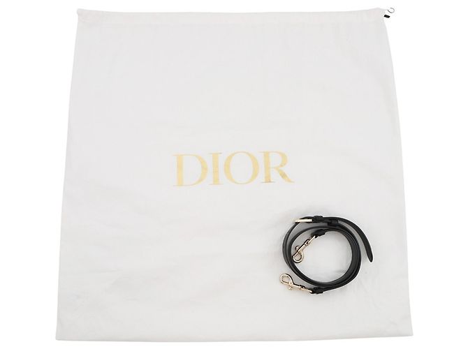 Borsa Christian Dior Macro Cannage in pelle nera Nero - vista 18