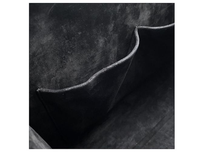 Borsa Christian Dior Macro Cannage in pelle nera Nero - vista 8
