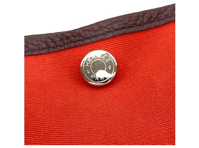 Hermès Borsa Hermes Garden Party TPM Rosso - vista 11