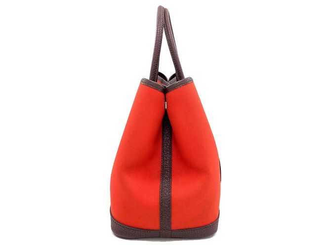 Hermès Borsa Hermes Garden Party TPM Rosso - vista 3