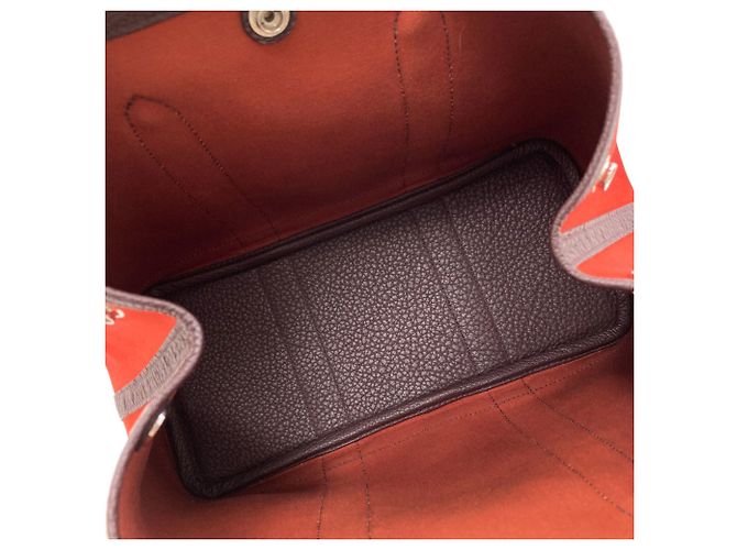 Hermès Borsa Hermes Garden Party TPM Rosso - vista 5