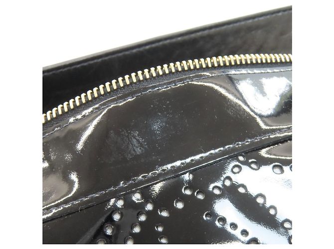 Borsa a tracolla Chanel Camellia Perforated Nero - vista 10