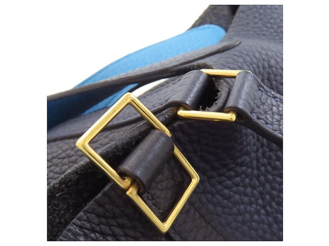 Hermès Hermes Picotin Lock PM Handtasche Schwarz Marineblau - Ansicht 11