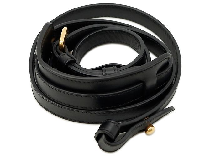 Borsa a tracolla Prada nera in pelle e tela Nero - vista 13
