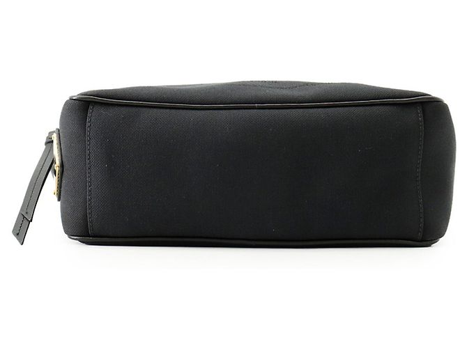 Borsa a tracolla Prada nera in pelle e tela Nero - vista 3