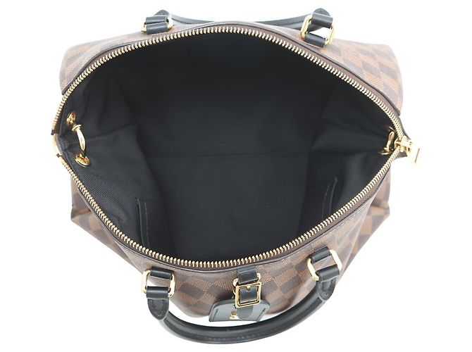 Borsa Louis Vuitton Damier Ebene Odeon Tote PM Nero - vista 6