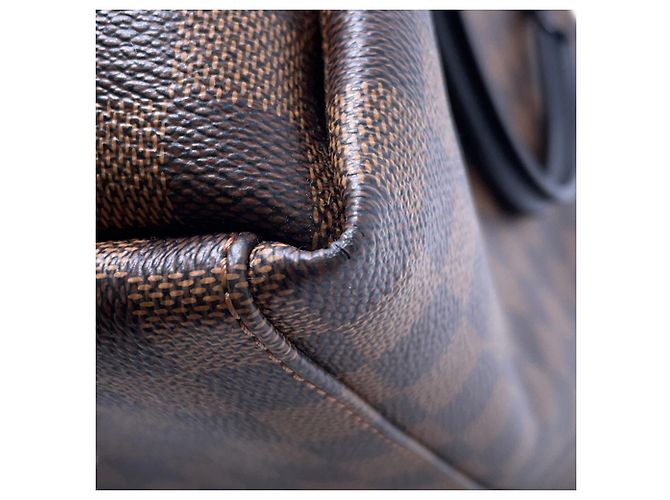 Borsa Louis Vuitton Damier Ebene Odeon Tote PM Nero - vista 7