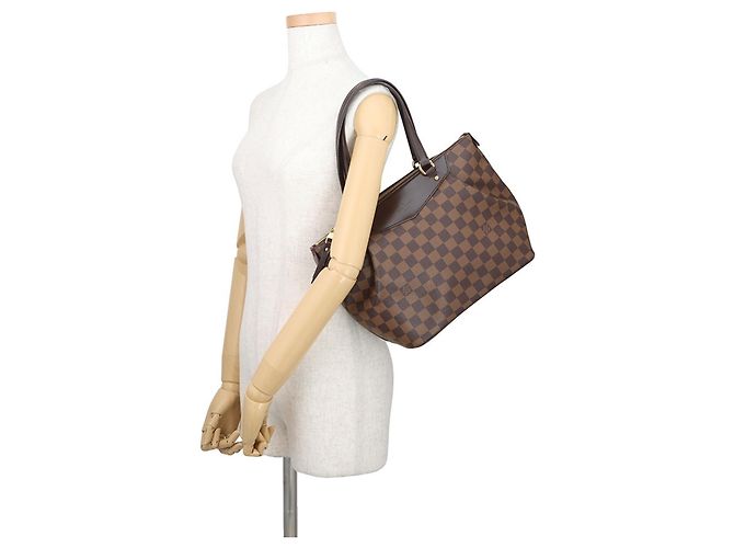 Borsa a Spalla Louis Vuitton Damier Ebene Westminster PM Rosso - vista 4
