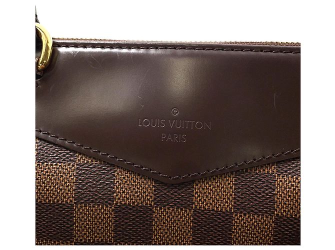 Borsa a Spalla Louis Vuitton Damier Ebene Westminster PM Rosso - vista 8