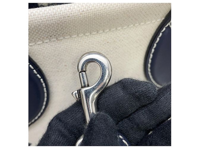 Borsa Gucci Print Mini Tote Bag Beige Blu navy - vista 13