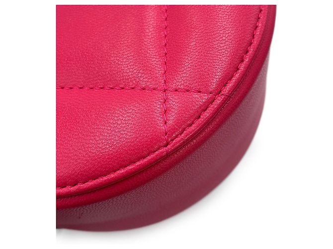 Borsa a tracolla con catena in agnello rosa Chanel - vista 6