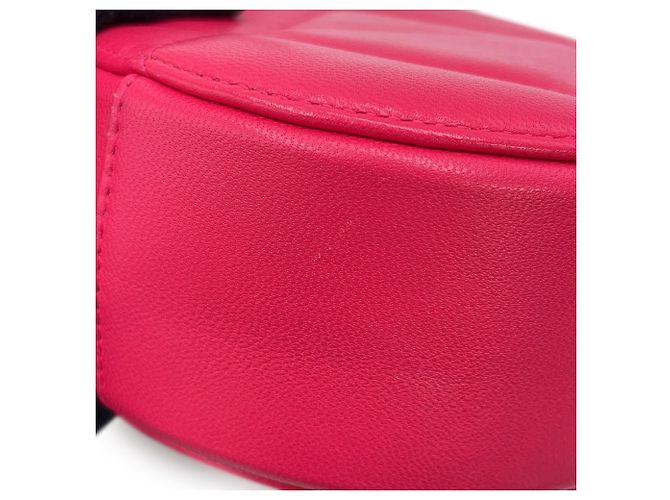 Borsa a tracolla con catena in agnello rosa Chanel - vista 7