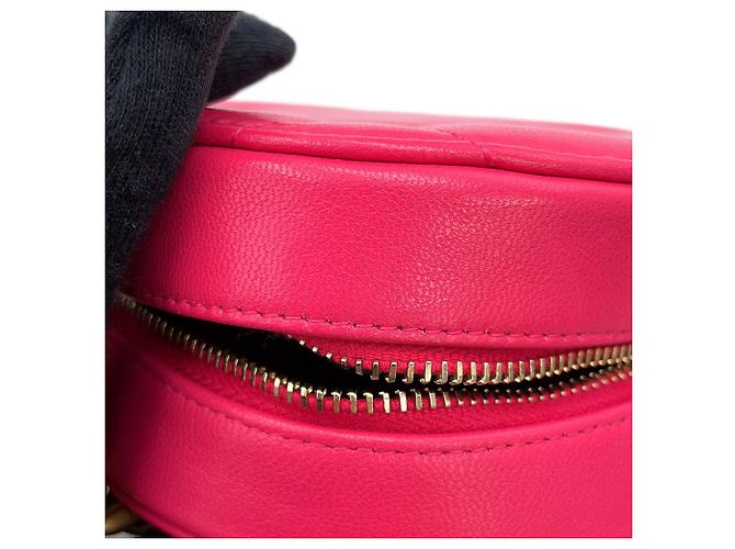Borsa a tracolla con catena in agnello rosa Chanel - vista 8