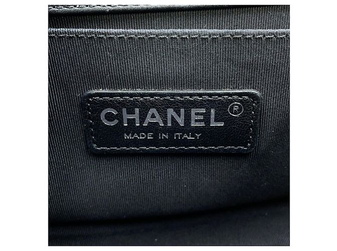 Boy Borsa a Spalla Chanel Black Matelassé Chain Nero Multicolore - vista 17