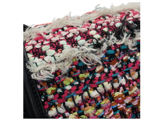 Boy Borsa a Spalla Chanel Black Matelassé Chain Nero Multicolore - vista 7