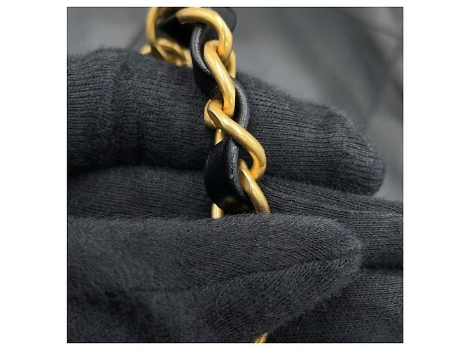 Borsa Chanel Large in pelle di vitello nera Nero - vista 10