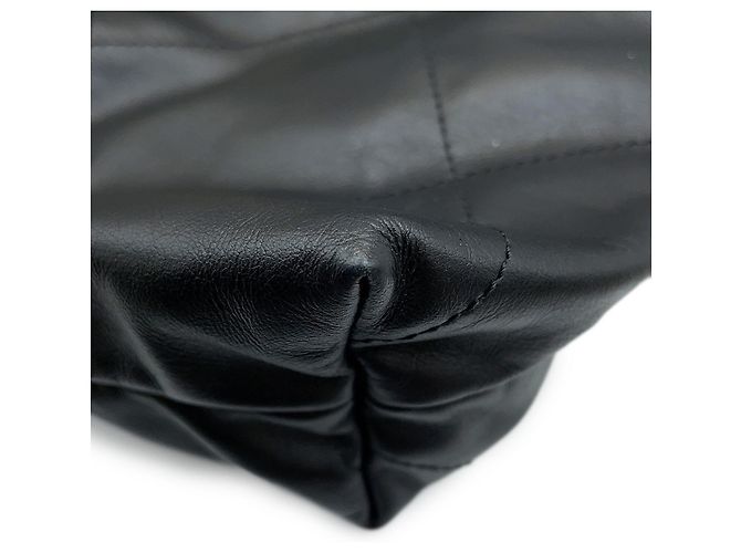 Borsa Chanel Large in pelle di vitello nera Nero - vista 7