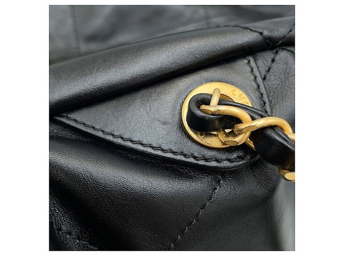 Borsa Chanel Large in pelle di vitello nera Nero - vista 9