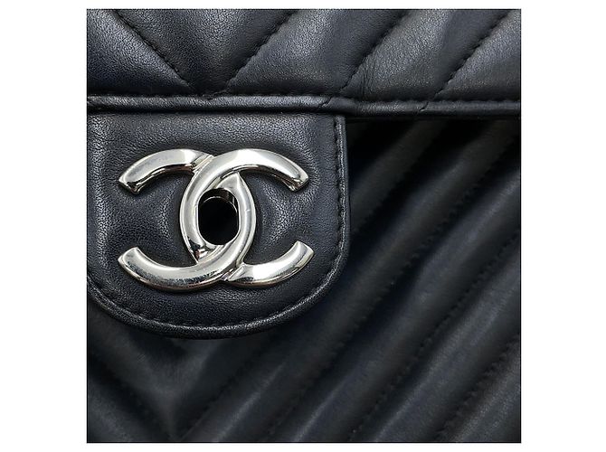 Timeless Zaino Chanel in agnello nero - vista 6