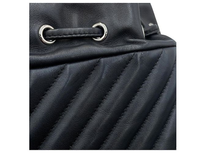 Timeless Zaino Chanel in agnello nero - vista 9