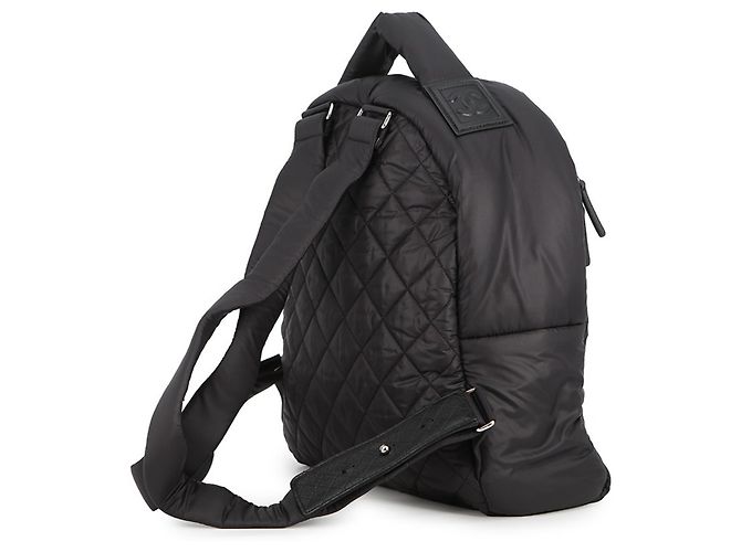 Mochila Chanel Coco Cocoon acolchoada Preto Bordeaux - vista 2