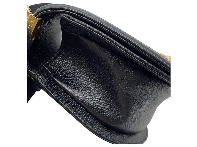 Sac à bandoulière Chanel Boy Small Chain Noir - vue 8