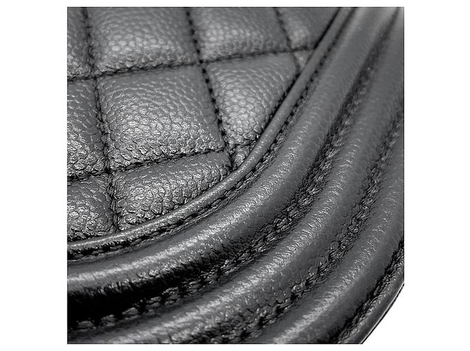 Sac à bandoulière Chanel Boy Small Chain Noir - vue 9