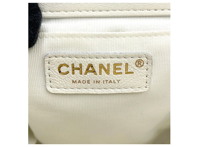 Zaino Chanel Matelassé in agnello Bianco - vista 15