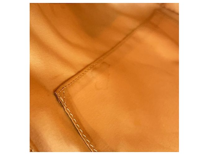 Borsa Chanel in pelle di vitello granulata beige - vista 12