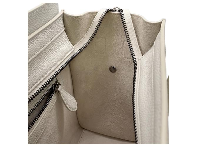 Céline Borsa Celine Luggage Micro Shopper Bianco - vista 10