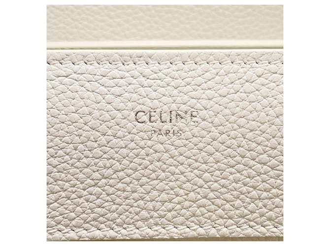 Céline Borsa Celine Luggage Micro Shopper Bianco - vista 14