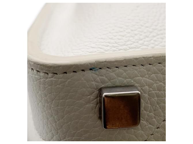 Céline Borsa Celine Luggage Micro Shopper Bianco - vista 6