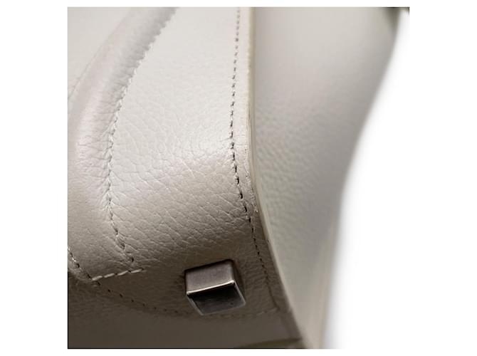Céline Borsa Celine Luggage Micro Shopper Bianco - vista 7