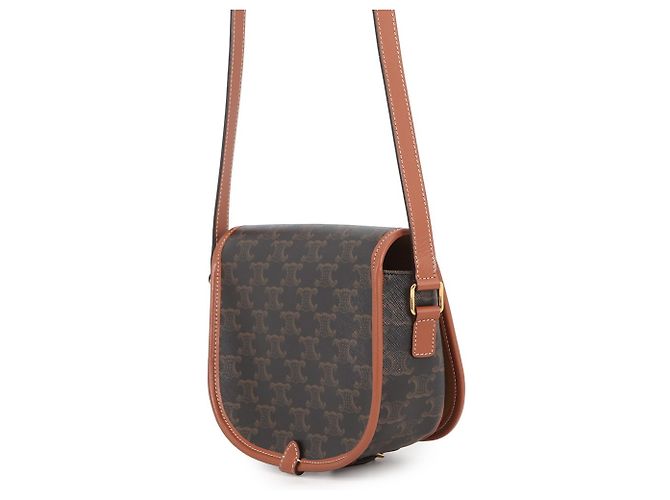 Céline Celine Schultertasche Medium Folco Triomphe Braun - Ansicht 2