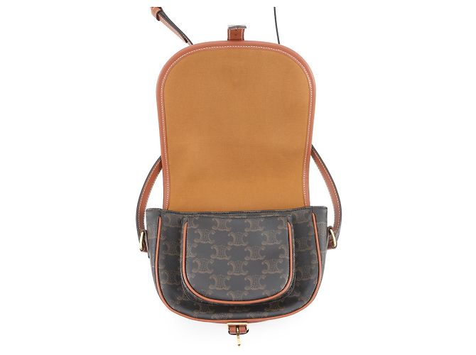 Céline Celine Schultertasche Medium Folco Triomphe Braun - Ansicht 5