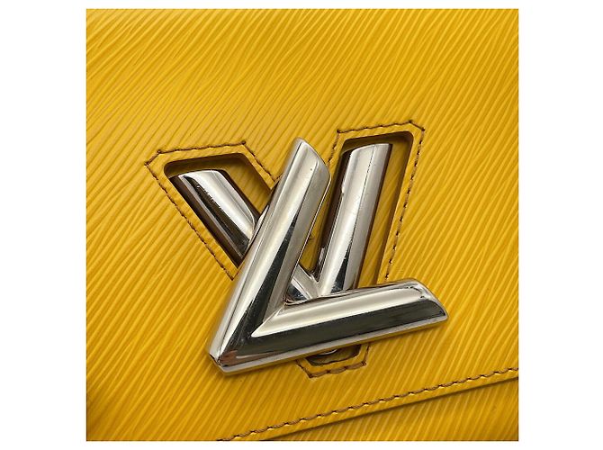 Twist Borsa a tracolla con catena in pelle Epi Louis Vuitton Giallo - vista 10