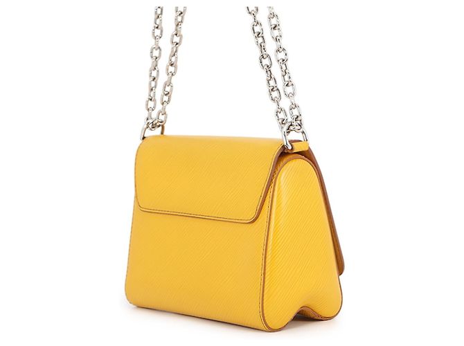 Twist Borsa a tracolla con catena in pelle Epi Louis Vuitton Giallo - vista 2