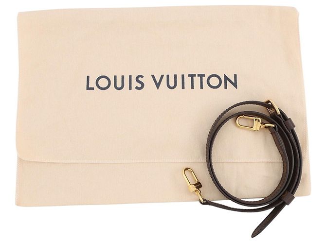 Borsa Louis Vuitton Monogram Sac Plat BB M46265 Marrone Rosso - vista 16