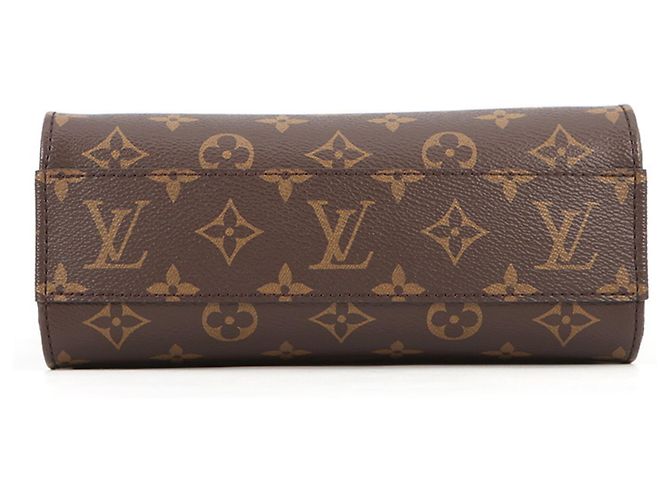 Borsa Louis Vuitton Monogram Sac Plat BB M46265 Marrone Rosso - vista 3