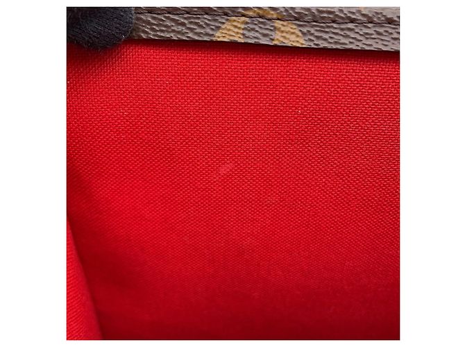 Borsa Louis Vuitton Monogram Sac Plat BB M46265 Marrone Rosso - vista 7