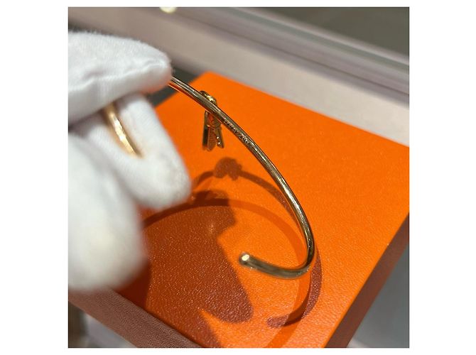 Hermès Bracciale Kelly Clochette Diamanti Oro 18K D'oro - vista 5