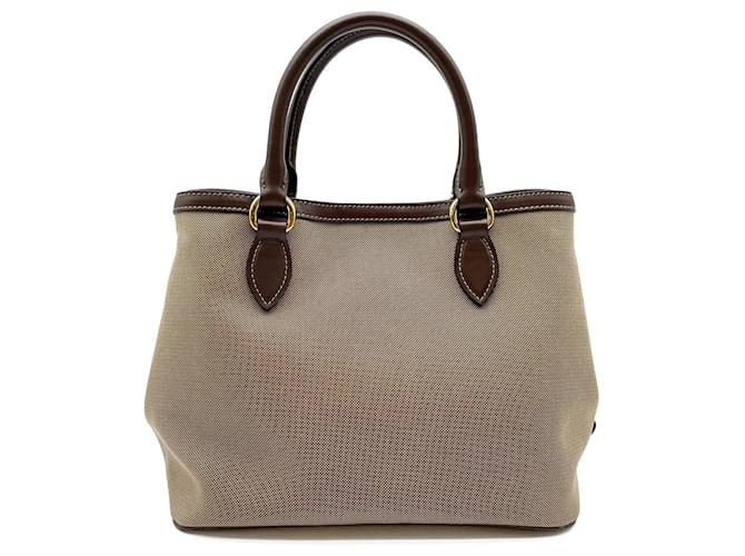 Bolso de hombro de jacquard con logotipo Prada Castaño - vista 2