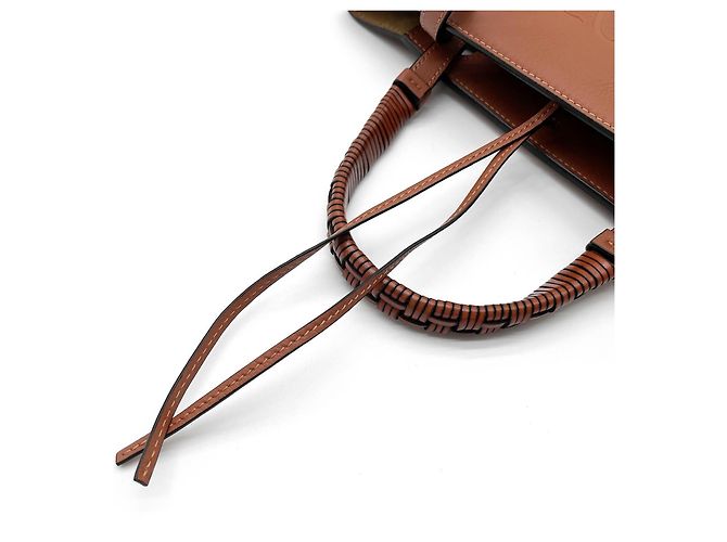 Borsa a tracolla tote Anagram Loewe Marrone - vista 10