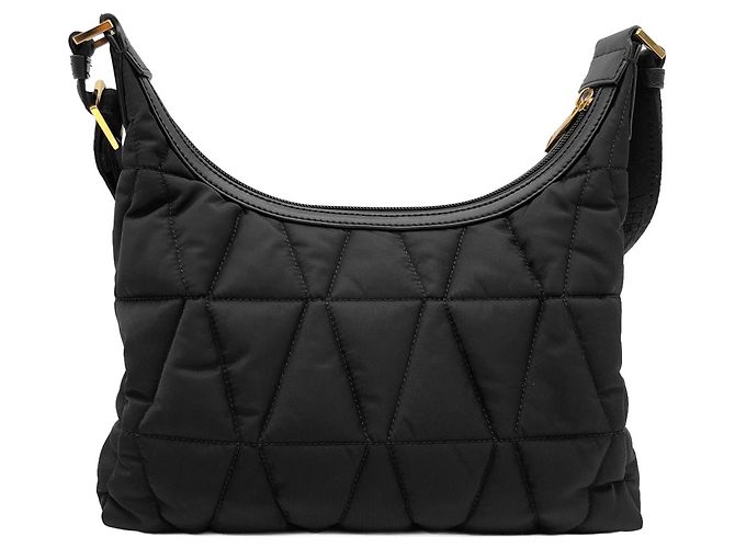 Versace Tag Hobo Schultertasche Schwarz - Ansicht 2
