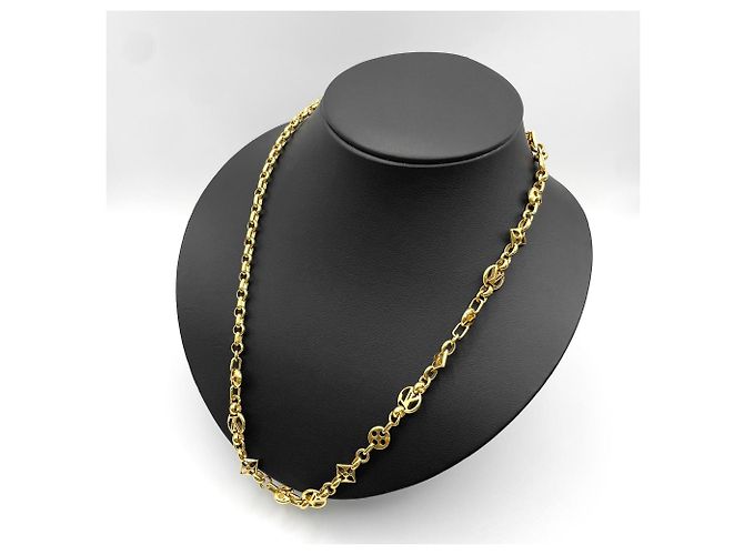 Collana Crazy in Lock Louis Vuitton D'oro - vista 8